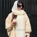 شال پلیسه کرم شیری