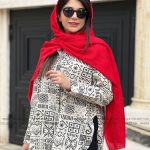 شال لنا قرمز