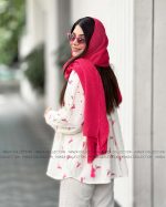 شال پلیسه سان سرخابی - Image 2
