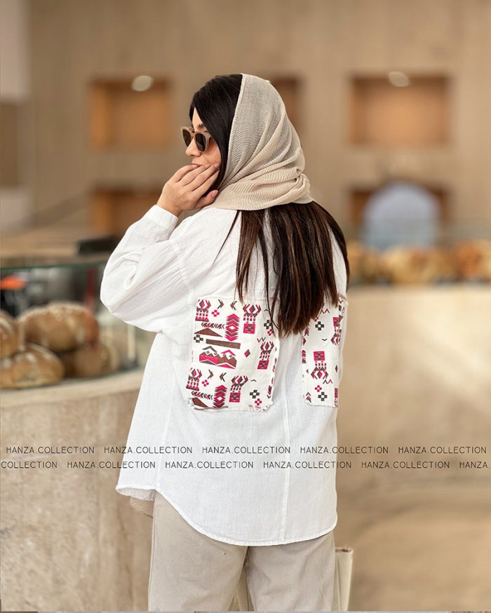 شومیز ریرا سفید - Image 2