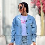 شومیز جین دارلینگ آبی روشن