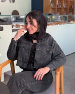 کراپ کت ذغالی